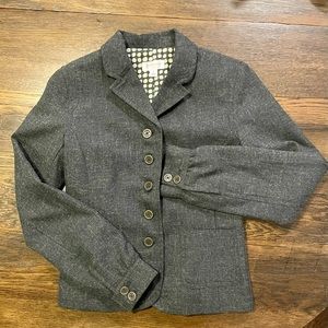 Isaac Mizrahi for Target 5 button Jacket, Gray, Size 4